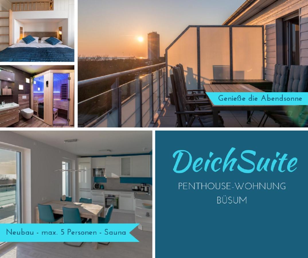 5 Sterne Penthouse Deichsuite Busum Bagian luar foto